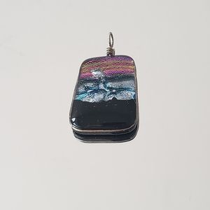 Dichroic Glass Galaxy Pendant